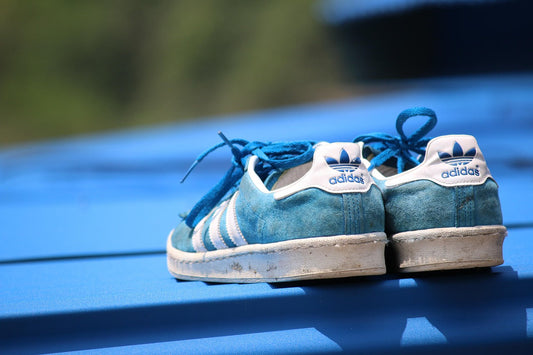 Dirty Suede Trainers Needing a Clean