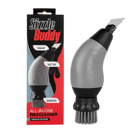 Sizzle Buddy BBQ Grill Cleaning Brush & Scraper